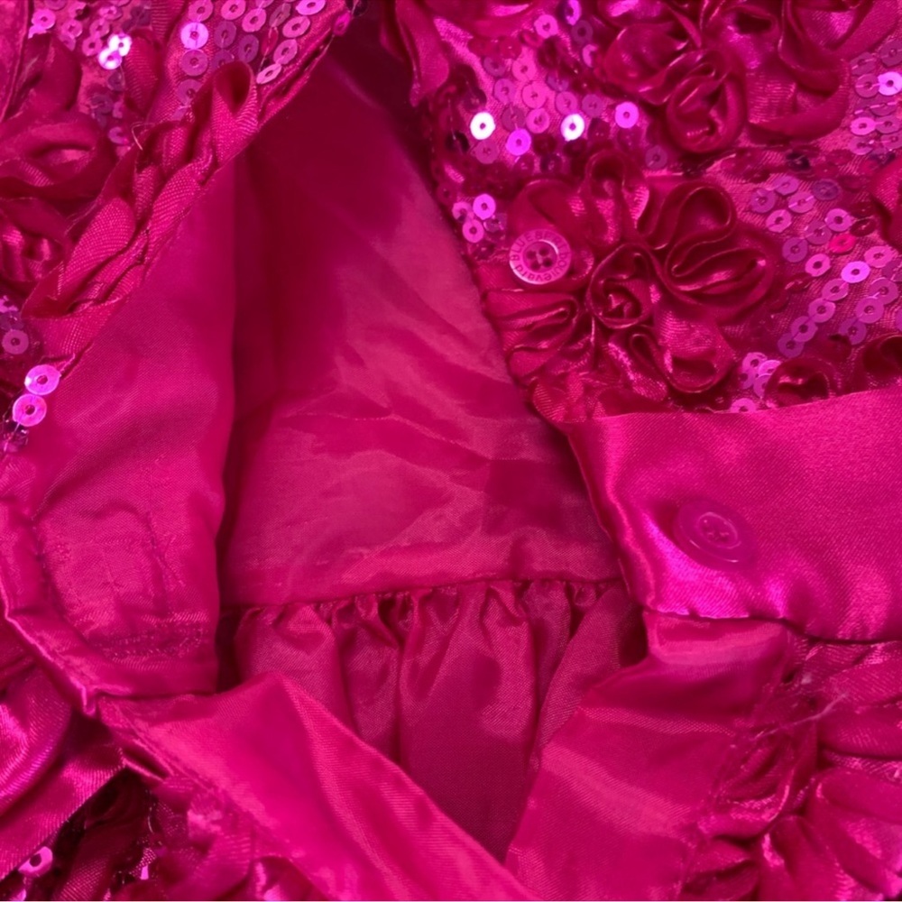 Pink Floral Kids Dress - Picture 9 of 16